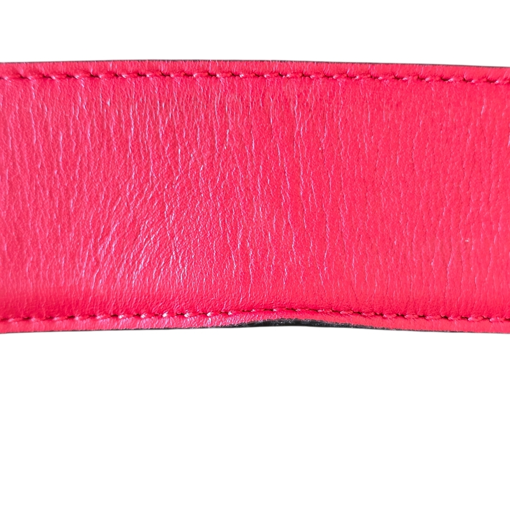 GUCCI Interlocking GG Red Leather Belt – 1.5" Wide – Made in Italy - Picture 9 of 12